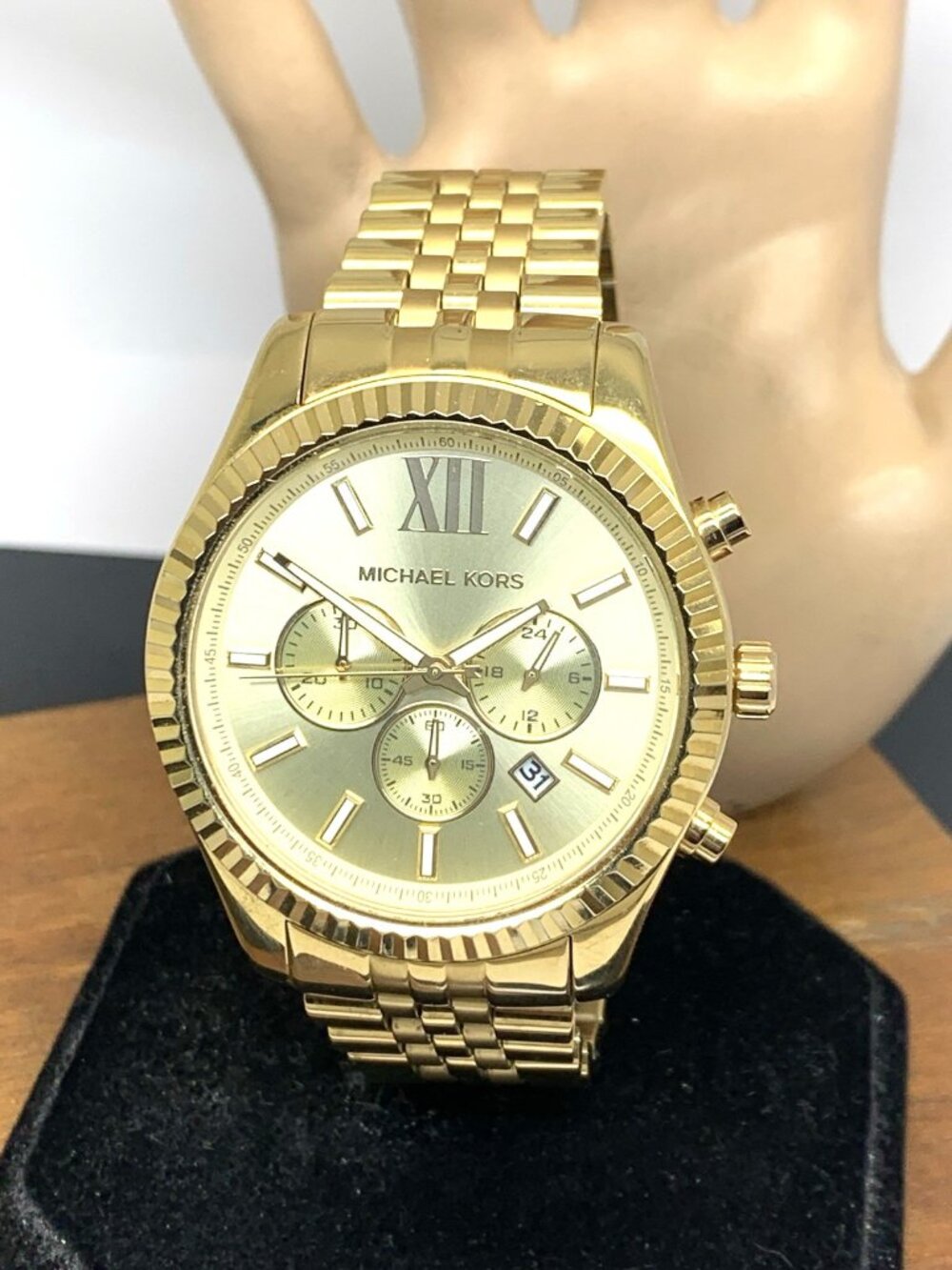 Michael Kors Men's Watch MK8281 Quartz Chronograph Gold Stainless Steel 45mm